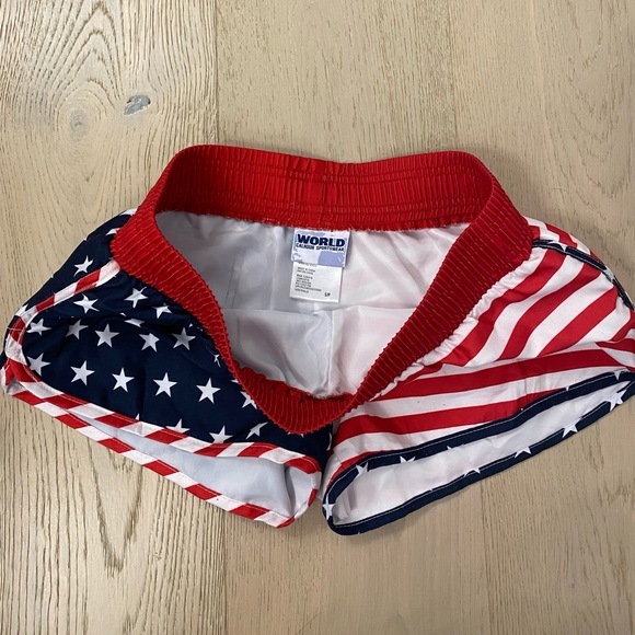 World Calhoun American Flag Swim Shorts Size Small - Picture 4 of 4